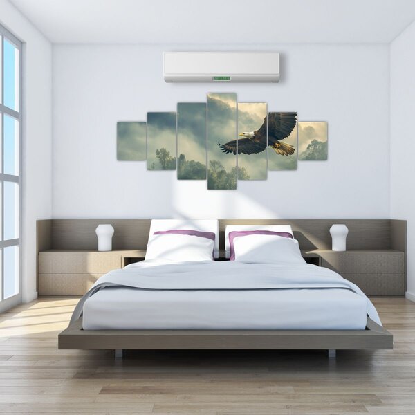 Obraz - Letící orel (210x100 cm)