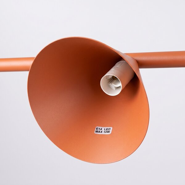 Sollux Lighting Lustr NOX 4L okrově červený