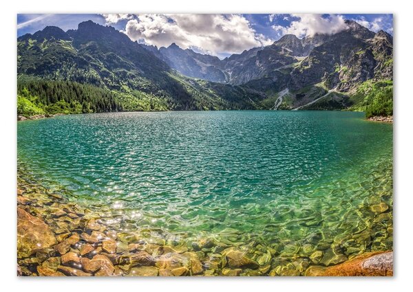 Foto obraz fotografie na skle Jezero v horách osh-99700866