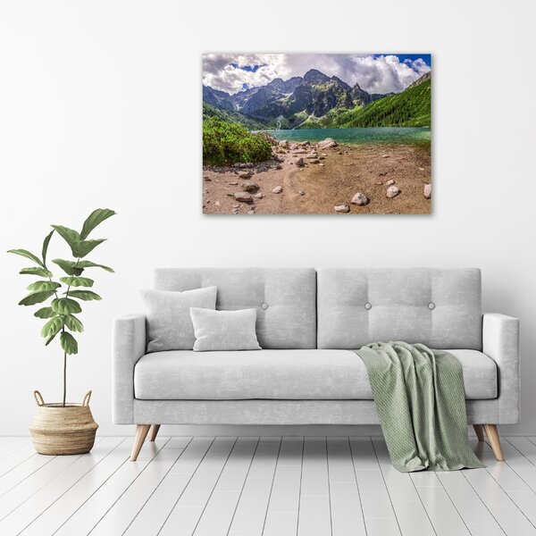 Foto-obraz fotografie na skle Jezero v horách osh-99700952