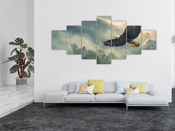 Obraz - Letící orel (210x100 cm)