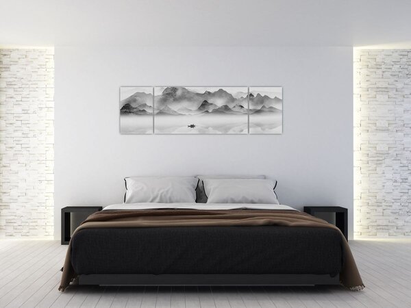 Obraz - Japonské jezero (170x50 cm)