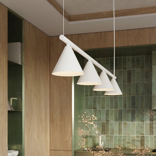 Sollux Lighting Lustr NOX 4L bílý
