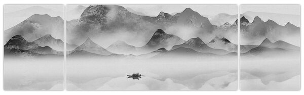 Obraz - Japonské jezero (170x50 cm)