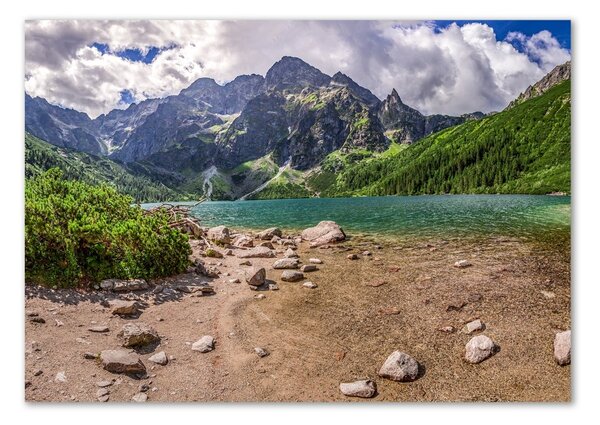 Foto-obraz fotografie na skle Jezero v horách osh-99700952