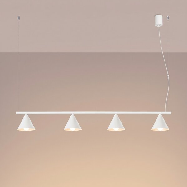 Sollux Lighting Lustr NOX 4L bílý