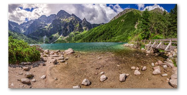 Foto-obraz fotografie na skle Jezero v horách osh-99700952