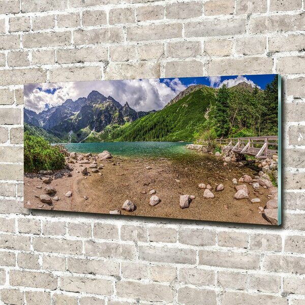 Foto-obraz fotografie na skle Jezero v horách osh-99700952