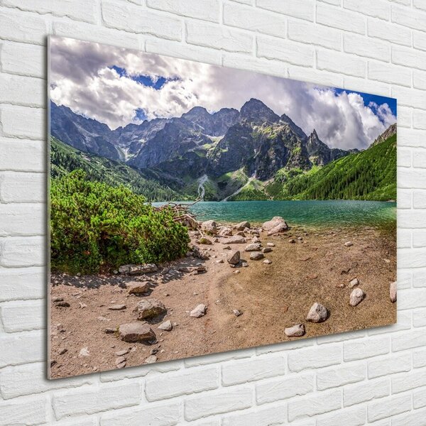 Foto-obraz fotografie na skle Jezero v horách osh-99700952