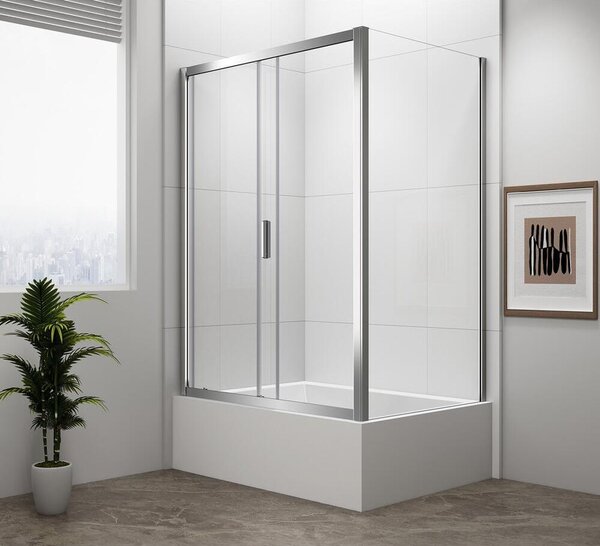 DEEP Obdélníkový sprchový kout 1300x750 mm, varianta L/R, čiré sklo
