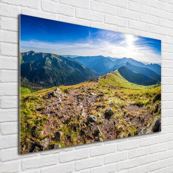 Foto obraz sklo tvrzené Horská panorama osh-99701533