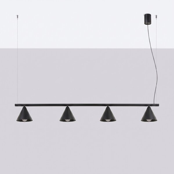 Sollux Lighting Lustr NOX 4L černý