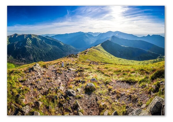 Foto obraz sklo tvrzené Horská panorama osh-99701533