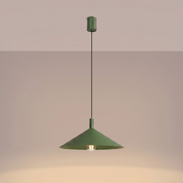 Sollux Lighting Závěsné svítidlo NOX 40 olivově zelené