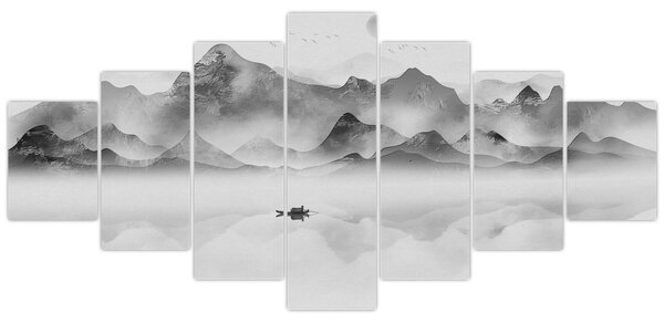 Obraz - Japonské jezero (210x100 cm)
