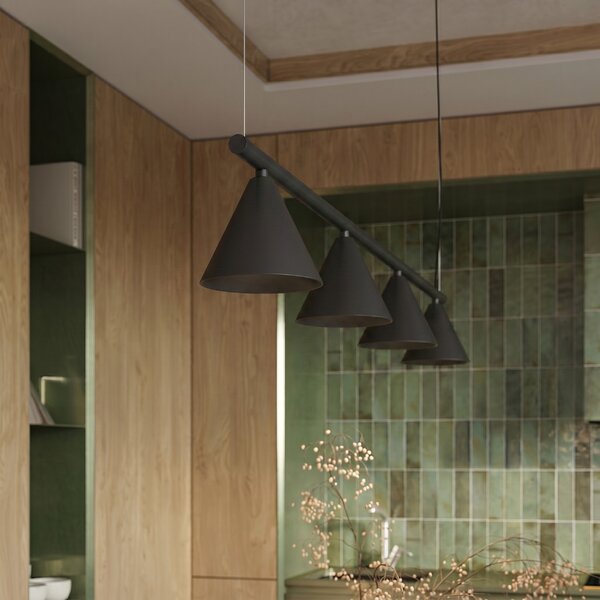 Sollux Lighting Lustr NOX 4L černý
