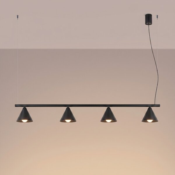 Sollux Lighting Lustr NOX 4L černý
