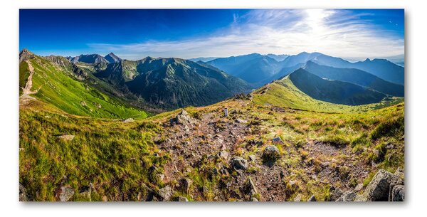 Foto obraz sklo tvrzené Horská panorama osh-99701533