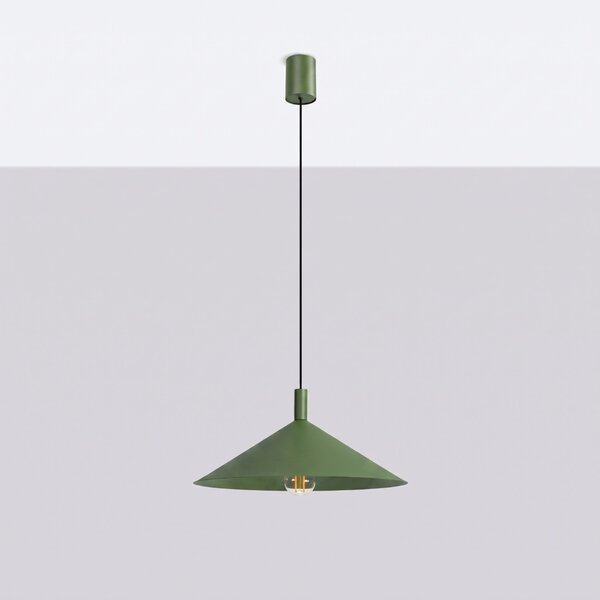 Sollux Lighting Závěsné svítidlo NOX 40 olivově zelené