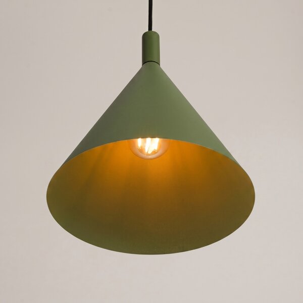 Sollux Lighting Závěsné svítidlo NOX 25 olivově zelené
