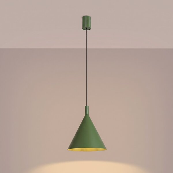 Sollux Lighting Závěsné svítidlo NOX 25 olivově zelené