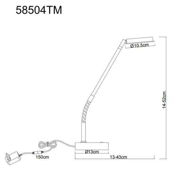 Globo Lighting Silvio stolní lampa 1x6.5 W mosaz 58504TM