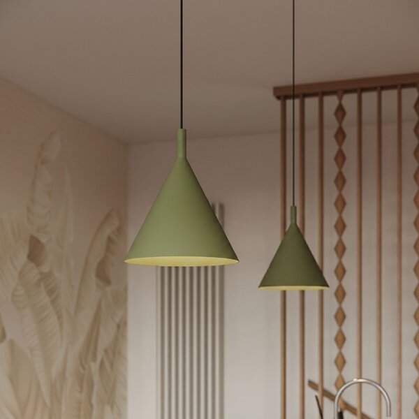 Sollux Lighting Závěsné svítidlo NOX 25 olivově zelené