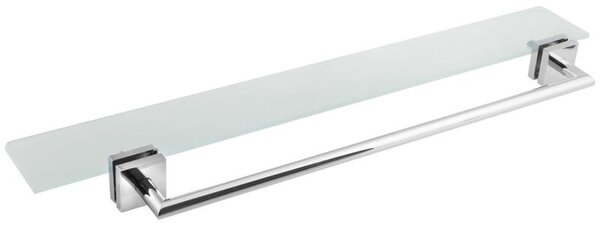 Polysan X-SQUARE police s držákem na ručníky pro sprchové zástěny ARCHITEX LINE, chrom