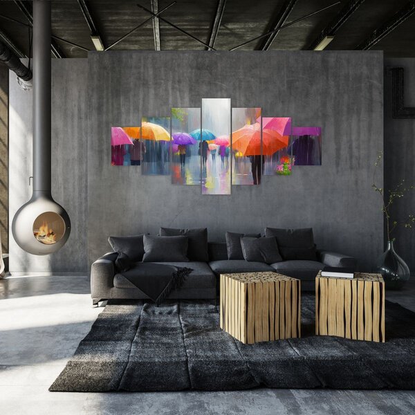 Obraz - Deštivý den (210x100 cm)