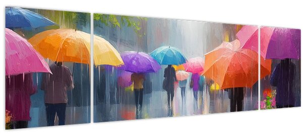 Obraz - Deštivý den (170x50 cm)