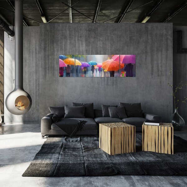 Obraz - Deštivý den (170x50 cm)