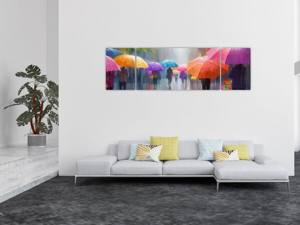 Obraz - Deštivý den (170x50 cm)