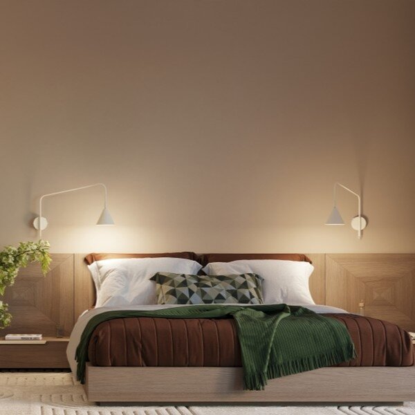 Sollux Lighting Nástěnné svítidlo NOX 2 béžové s vypínačem