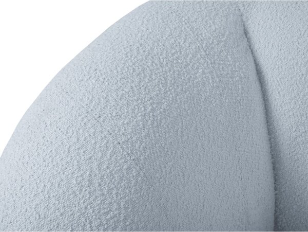 Světle modrá pohovka z textilie bouclé 230 cm Essen – Cosmopolitan Design