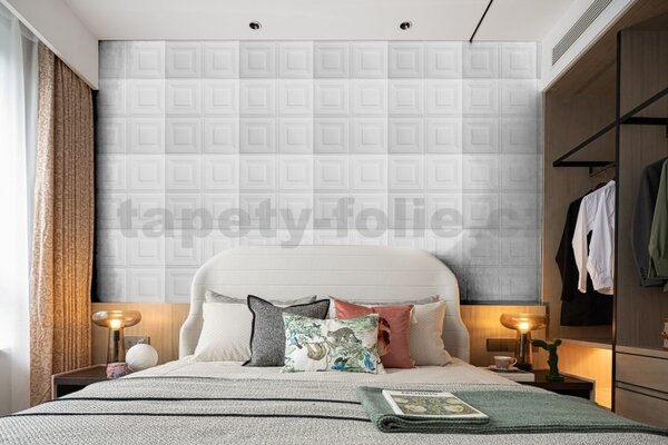 Samolepící pěnové 3D panely RS09-1, cena za kus, rozměr 70 x 69 cm, obklad kastlíkový krémový, IMPOL TRADE