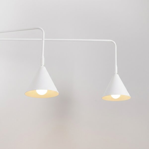 Sollux Lighting Nástěnné svítidlo NOX 2 bílé s vypínačem