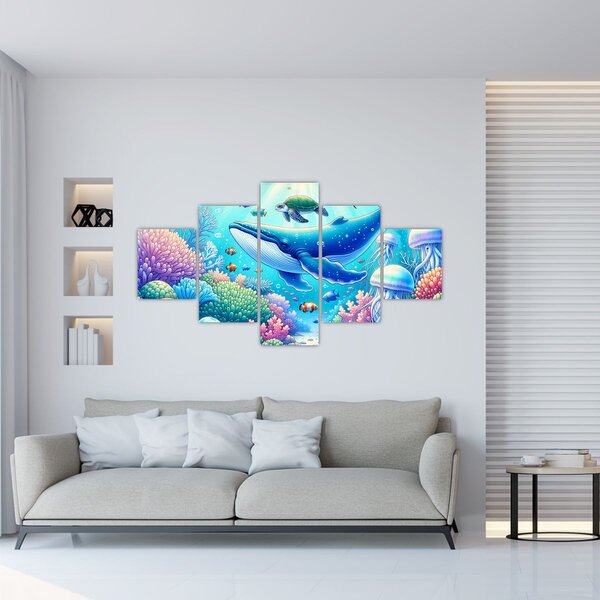 Obraz - Podvodní svět (125x70 cm)