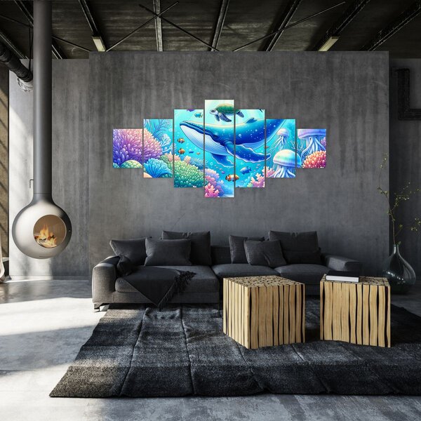 Obraz - Podvodní svět (210x100 cm)