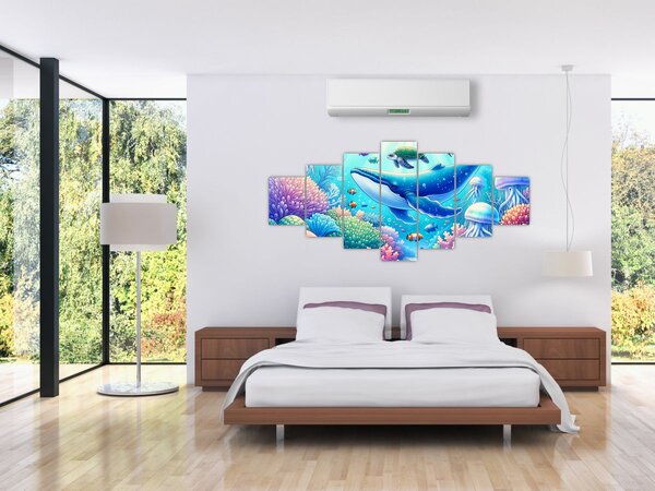 Obraz - Podvodní svět (210x100 cm)