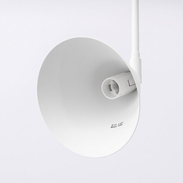 Sollux Lighting Nástěnné svítidlo NOX 1 bílé s vypínačem