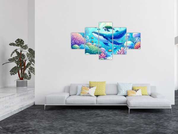Obraz - Podvodní svět (125x70 cm)