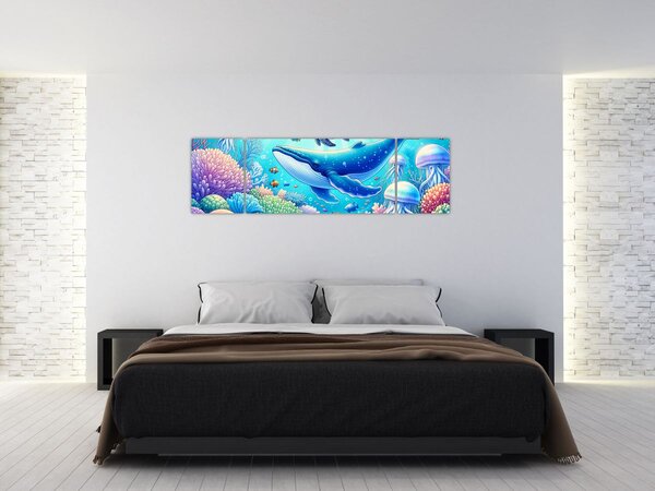 Obraz - Podvodní svět (170x50 cm)