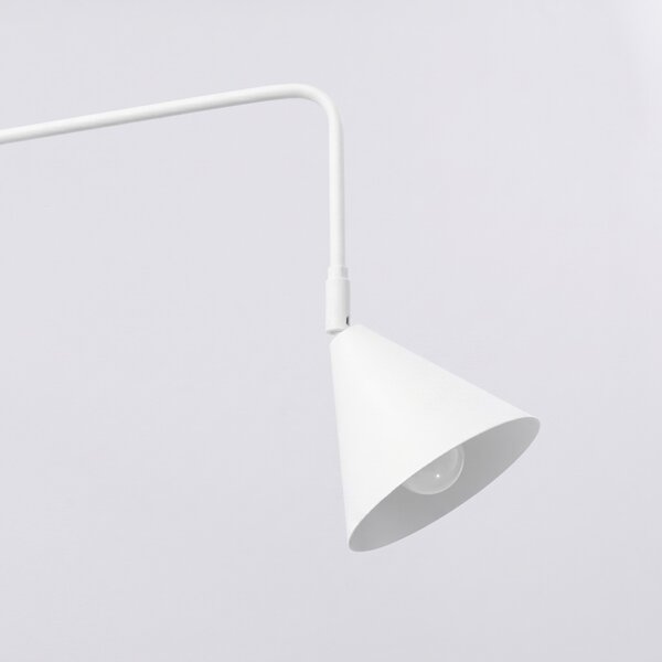 Sollux Lighting Nástěnné svítidlo NOX 1 bílé s vypínačem