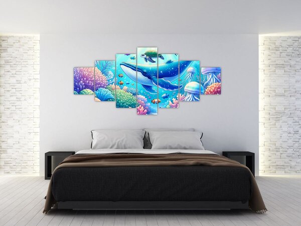 Obraz - Podvodní svět (210x100 cm)