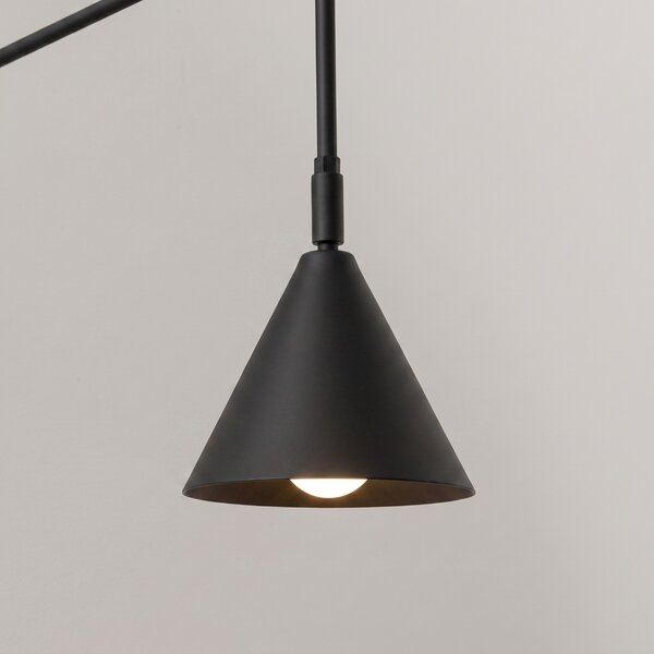 Sollux Lighting Nástěnné svítidlo NOX 1 černé s vypínačem