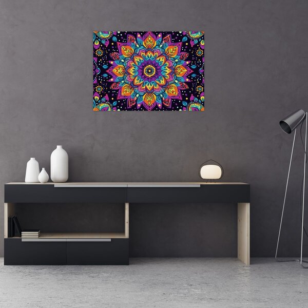 Obraz - Kaleidoskopická mandala (70x50 cm)