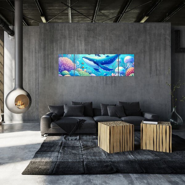 Obraz - Podvodní svět (170x50 cm)