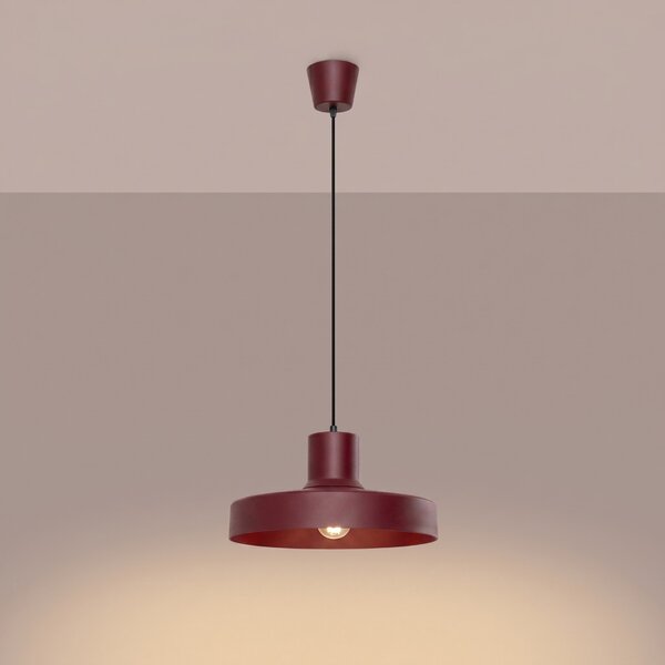 Sollux Lighting Závěsné svítidlo BILO bordó