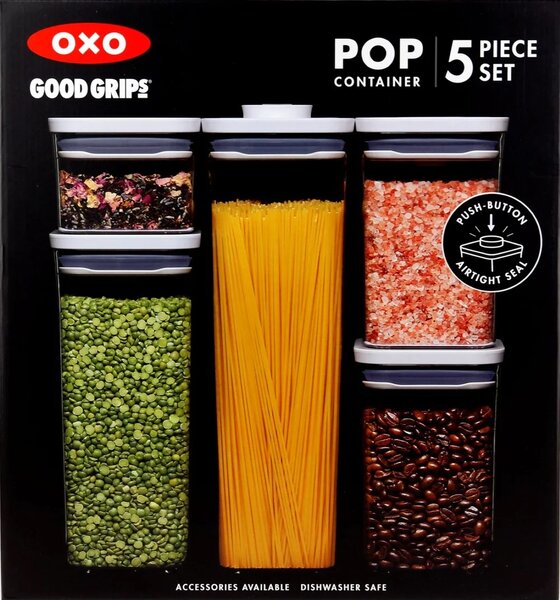 OXO dózy na potraviny POP UP set 5 ks