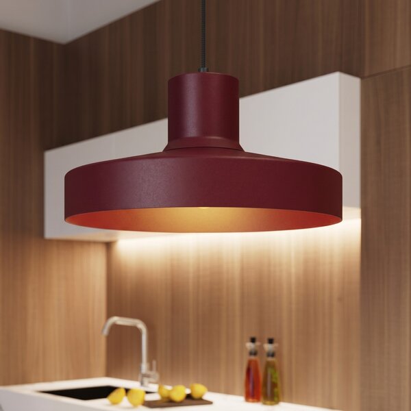 Sollux Lighting Závěsné svítidlo BILO bordó